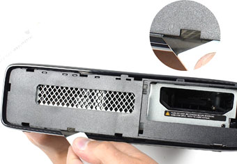 باز کردن پنل پایین xbox