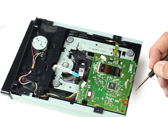 باز کردن بورد dvd drive