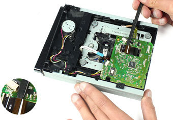 باز کردن بورد dvd drive