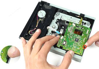باز کردن بورد dvd drive